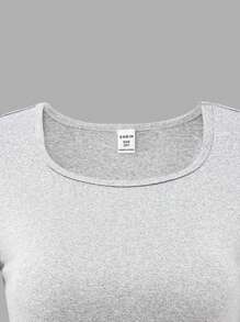 Sweetra Young 3pcs Tween Girl Casual V-Neck Long Sleeve T-Shirt Pack (Black, White, Gray)