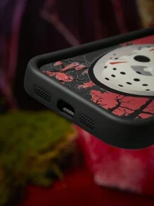 WB Horror X SHEIN 恐怖电影图案黑色万圣节手机壳 - 彩色 - 查看 5