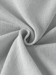 SHEIN Tween Girl  Solid Color Drop Shoulder Casual Loose Cardigan, Fall/Winter