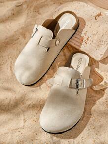 Styleloop Women's Casual Versatile Flat Loafers Fall Valentines - Apricot - View 1