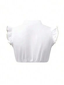 Traditionele Beierse Dirndl-jurk voor dames, crop top met V-hals, voor Oktoberfest en Halloween. - Kaki - Bekijken 2