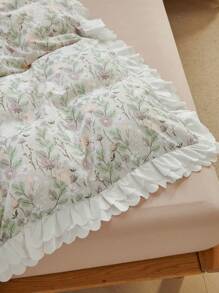 Floral Print Duvet Cover Set Without Filler - Multicolor - View 6