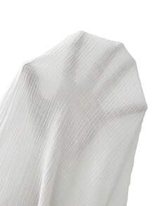 SHEIN EZwear Pantalones largos de mujer de unicolor con nudo a la cintura