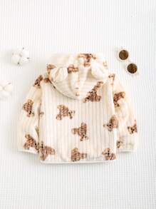 Cozy Pixies Newborn Baby Boy Casual Hooded Thermal Lined Thick Jacket,In Fall/Winter