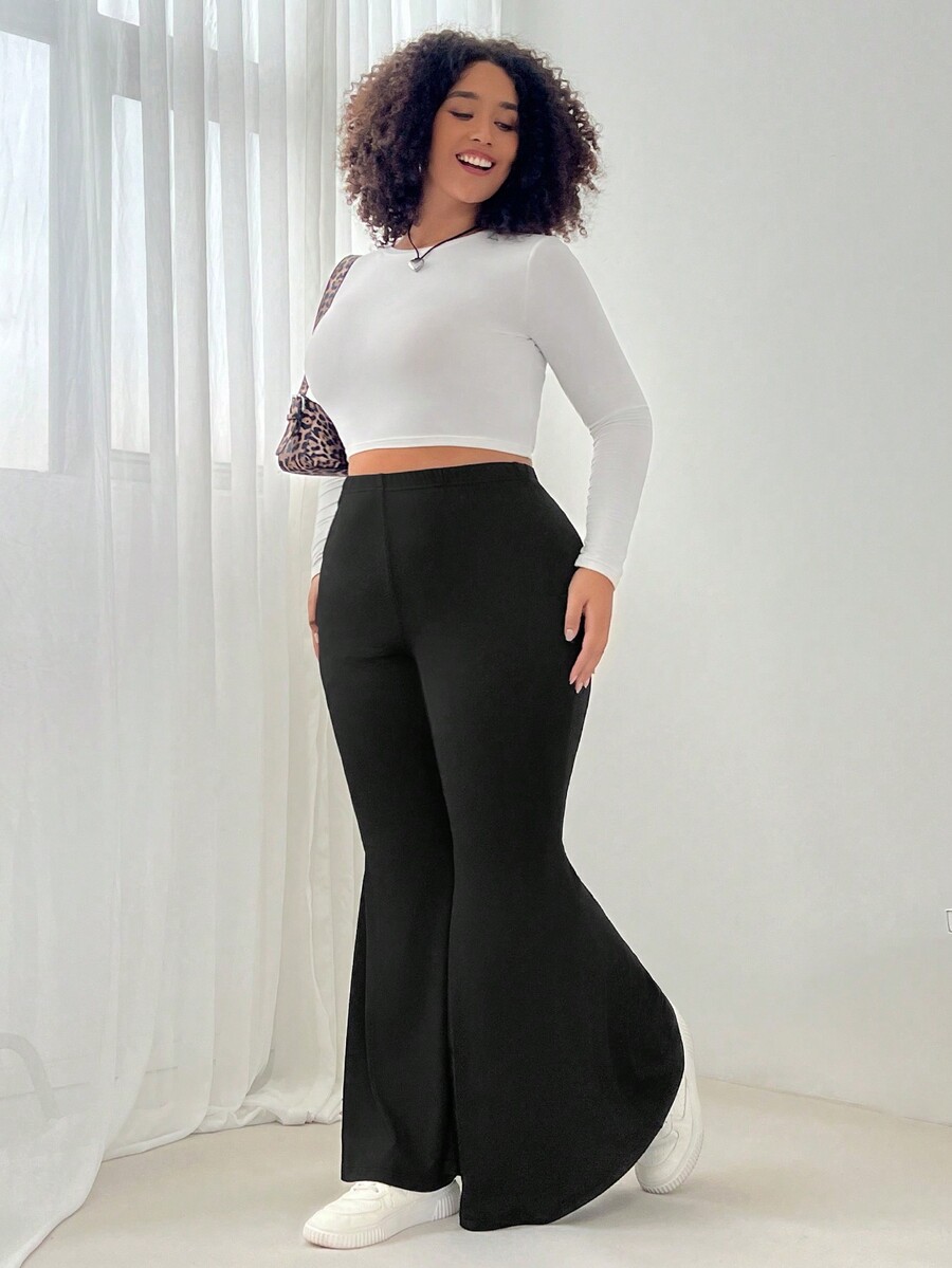 Pantalon Yoga Femme Taille Haute Bootcut - Sport Évasé Stretch - Fitness Running - Synthétique Lavable Machine