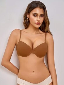 1 件女士钢圈文胸 - 駝色 - 查看 4