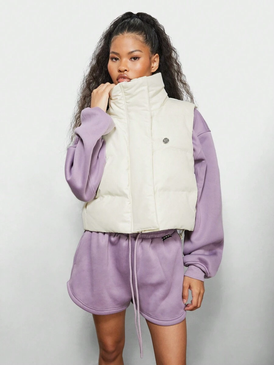 SUMWON WOMEN Zip Through High Neck Sleeveless Jacket