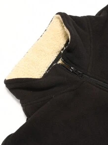 Manfinity LEGND Chaqueta casual de manga larga con cremallera y estampado de letras para hombre