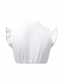 Blusa tipo Dirndl de Oktoberfest para mujeres, blusa tradicional bávara tipo Dirndl, blusa con escote en V y corte cropped - Verde - Ver 2