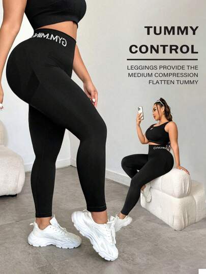 Rhythm Era Pantalones deportivos de talla grande con gran elasticidad y ajuste ceñido para yoga y mujer