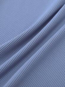 Chiquease 3 件套女士纯色甜心领长袖修身休闲 T 恤 - 彩色 - 查看 7