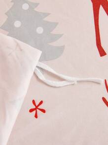 3 件套儿童圣诞树鹿礼物图案双面彩色丝滑缎子羽绒被套床上用品套装，柔软透气防皱，更适合睡眠，豪华酒店风格，送给妈妈爸爸朋友的礼物，被子被套 * 1 枕套 * 2 特大号双人床尺寸女孩男孩 - 彩色 - 查看 6