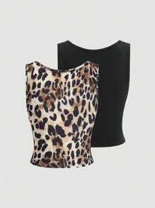 Sweetra 女士圆领无袖简约休闲背心