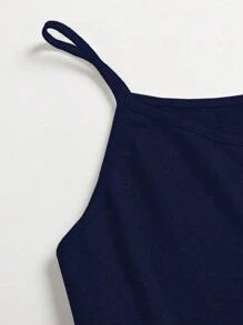 SHEIN Clasi Áo yếm có viền xếp nếp màu trơn dành cho nữ cỡ lớn, mùa hè - Nhiều màu - Xem 3