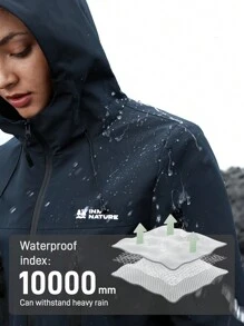 In My Nature Jachetă impermeabilă pentru femei pentru camping în aer liber, drumeții, navetă în oraș, îmbrăcăminte casual Topuri pentru femei de iarnă