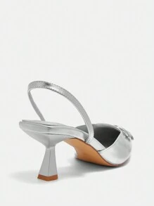 CUCCOO BIZCHIC Ladies' High Heel Pumps - Silver - View 8