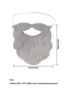 Suministros para fiesta de Halloween, barba y bigote falsos divertidos para hombres, estilo de bigote y vello de mentón