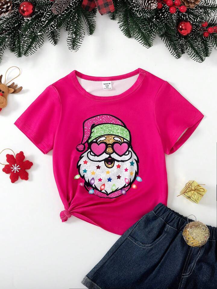 【COLOR iN ID】Santa girl brushed tee Amazon.com: Ladies Elf OMG Santa Shirt, Red, Small