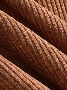 SHEIN EZwear Áo khoác nhung kẻ caro họa tiết da báo Colorblock cỡ lớn cho mùa thu - Nhiều màu - Xem 5