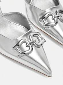 CUCCOO BIZCHIC Ladies' High Heel Pumps - Silver - View 7