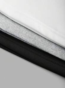 3pcs/Set Tween Girl Casual Knee Ruched Sweatpants, Autumn & Winter - Multicolor - View 4