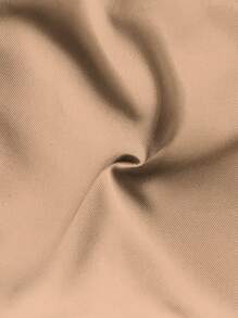 Slaydiva Váy ngắn kaki màu trơn có túi hộp, phong cách thường ngày/thời trang đường phố dành cho nữ. - Màu Khaki - Xem 7