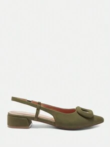 CUCCOO BIZCHIC Women's Pointed Toe Solid Color Comfortable Flat Casual Loafers Spring Shoes Spring Break Easter