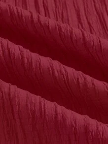 SHEIN Essnce Women's Casual Simple Striped Heart Print Long Pants Summer Spring Valentine Day New Years Women Outfit - Rose Red - View 4