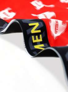 4pcs/Pack Men's Cat Printed Boxer Briefs - Multicolor - View 3