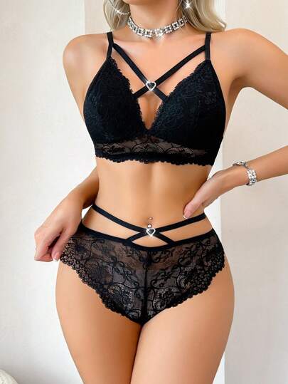 Romantic Kanten Breathable Verleidelijke Lingerie Set view 3