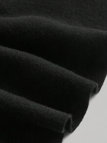 SHEIN MOD Camisole-Top aus Strick mit 3D-Blumenmuster in Übergröße - Schwarz - Übersicht 4