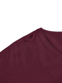 TaskEZ Set de uniforme de bata: Uniforme de salud para mujeres - Top con escote en V liso y pantalones casuales con abertura, uniforme casual simple para limpieza