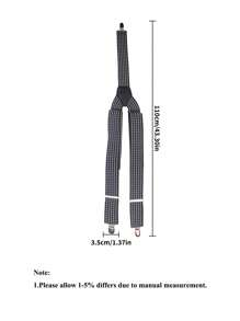 礼盒装 4 件套男士弹性可调节吊带，时尚休闲经典设计 - 彩色 - 查看 3