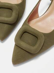 CUCCOO BIZCHIC Women's Pointed Toe Solid Color Comfortable Flat Casual Loafers Spring Shoes Spring Break Easter