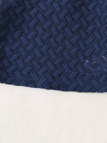 SHEIN Baby Girl Casual French Ditsy Ditsy Floral 2 In 1 Collared Sweater, Suitable For Outdoor Wear