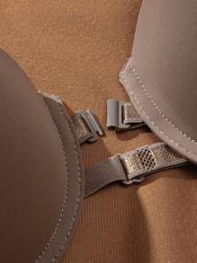 2pcs/Set Women's Solid Color Simple Casual Bras - Multicolor - View 3