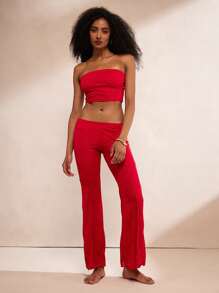 Forever 21 Brunch Trang phục cho phụ nữ Bộ quần áo cho phụ nữ Trang phục lễ hội Rave - Đỏ - Xem 1