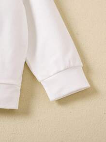 SHEIN 2 件套少女豹纹心形图案舒适保暖套装，秋冬 - 彩色 - 查看 5