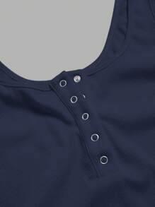 Slaydiva Casual All-Match White Cami Top With Deep U-Neck And Racerback-C