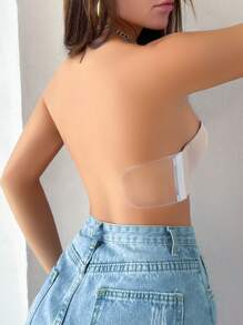 Women's Adjustable Hook-And-Loop Front Closure Seamless Bra With Underwire - Apricot - View 5