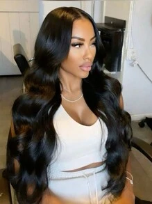 Body Wave 4 X 4 Lace Closure Wig Human Hair Wig With Baby Hair Pre Plucked High Density Hair Replacement Wig For Women - SNatural - View 4