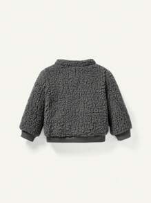 Cozy Pixies Conjunto de 2 piezas de ropa de invierno para bebé niño: Sudadera con cuello alto y pantalones forrados térmicos