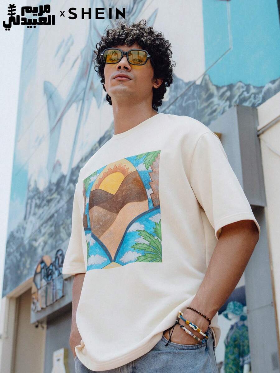 Manfinity VCAY SHEIN X Arab Artists Men T-Shirt Co-Ords