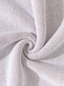 SHEIN Cottnline Men Bone Printed Regular Sweater - White - View 3