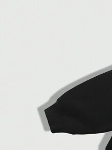 ROMWE MEN Street Life Men's Loose Fit Casual Hooded Sweatshirt With Graphic Print, Autumn Winter