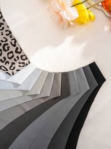 11pcs/Pack Women's Simple Casual Briefs - Multicolor - View 4