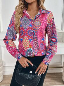 Chiquease Women's Long Sleeve Casual Shirt, Casual Wear For Outings And Commuting