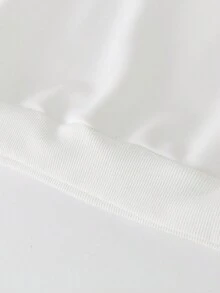 Áo nỉ cổ tròn thời trang thường ngày chủ đề Giáng sinh cho bé gái, họa tiết Chúa Giê-su, da báo, kẻ caro, khẩu hiệu và chữ cái, thích hợp cho các bữa tiệc gia đình dịp Giáng sinh, mùa thu/đông (Bộ đồ mẹ và bé đồng bộ bán riêng). - trắng - Xem 7