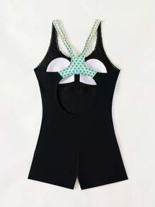 Swim SPRTY Quần short nữ hở lưng in họa tiết ombre, cúp không thể tháo rời - Nhiều màu - Xem 8