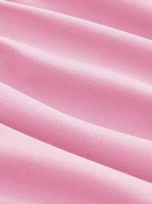 SHEIN MOD Vestido midi de mujer de línea A con escote halter en color rosa